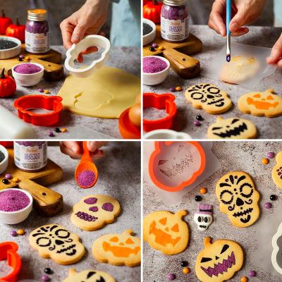 Set 2 cortadores galletas y 4 plantillas Halloween