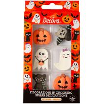 Set 6 decoraciones de az�car Mr&Mrs Ghost