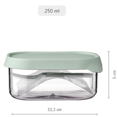 Fiambrera infantil para fruta con tenedor