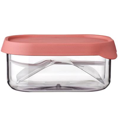 Fiambrera infantil para fruta con tenedor