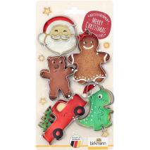 Set 5 talladors galetes Nadal Ginger & Santa