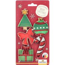 Set 5 cortador galletas Navidad rbol & regalo