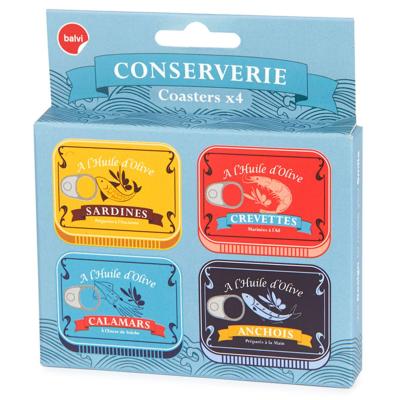 4 posavasos Conserverie surtidos