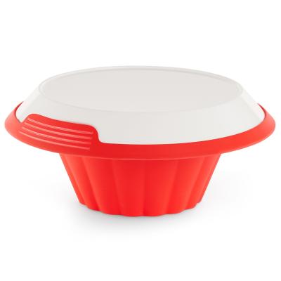 Molde flan silicona con plato 24 cm