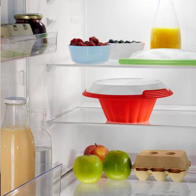 Molde flan silicona con plato 24 cm