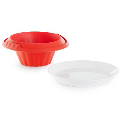 Molde flan silicona con plato 24 cm