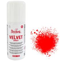 Spray alimentario efecto terciopelo 100 ml rojo
