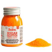 Decoraci�n az�car brillante 100 g naranja
