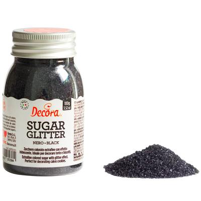 Decoracin azcar brillante 100 g negro