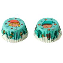 Papel cupcakes x36 Elfos
