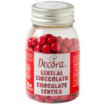Sprinkles lentejas chocolate leche 80 g rojo