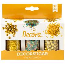 Set Sprinkles azcar y choco 85 g oro y multicolor