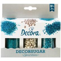 Set Sprinkles az�car y choco 85 g plata y azul