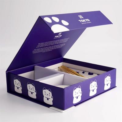 Set regalo sushi Lucky Cat Kawaii Blue