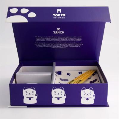 Set regalo sushi Lucky Cat Kawaii Blue