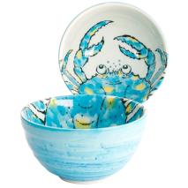 Bol japons Cangrejo light blue