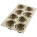 Molde corazones silicona Cuoricino x 8 cav