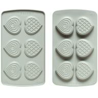 Set 2 Moldes silicona x2 Duo Coraz�n