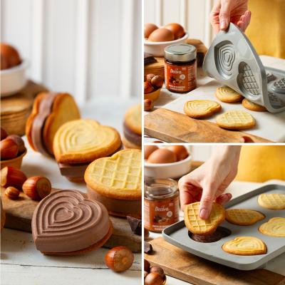 Set 2 Moldes silicona x2 Duo Coraz�n