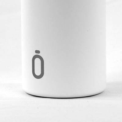 Botella t�rmica cer�mica Runbott 600 ml blanco