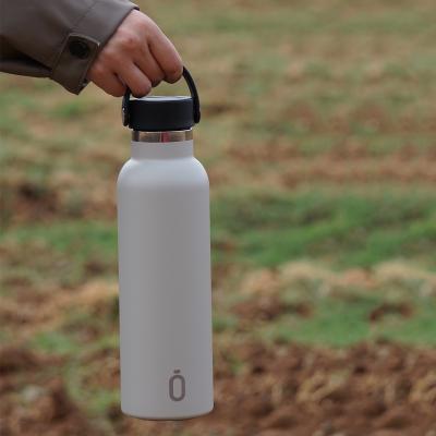 Botella t�rmica cer�mica Runbott 600 ml blanco