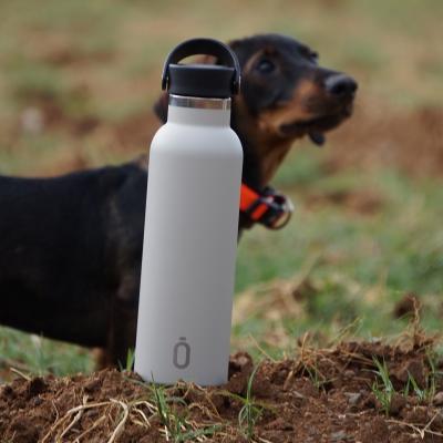 Botella t�rmica cer�mica Runbott 600 ml blanco