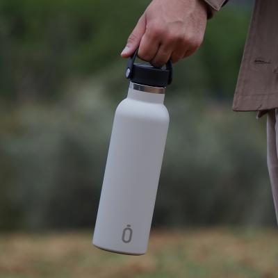 Botella t�rmica cer�mica Runbott 600 ml blanco