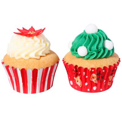 Papel mini cupcakes aluminio x60 Rudolph