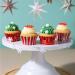 Papel mini cupcakes aluminio x60 Rudolph