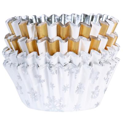 Papel mini cupcakes aluminio x60 Brillante