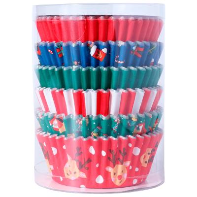 Papel cupcakes aluminio x100 Santa Mix