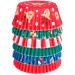 Papel cupcakes aluminio x100 Santa Mix