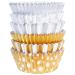 Papel cupcakes aluminio x100 Oro y plata