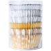 Papel cupcakes aluminio x100 Oro y plata