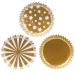 Papel cupcakes aluminio x100 Oro y plata