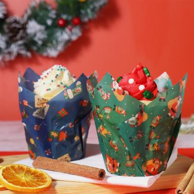 Papel muffins Tulipa x24 PME Taller Santa
