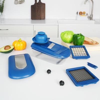 Cortador verduras 2 cortes dados y mandolina
