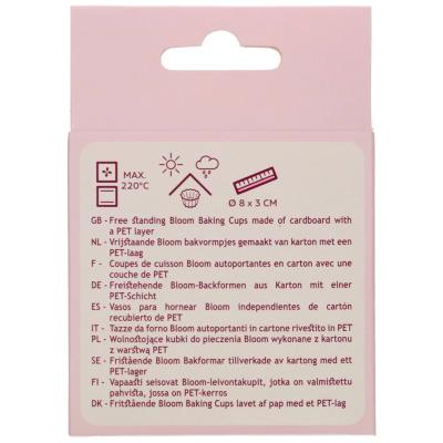 Papel cupcakes Bloom x48 negro