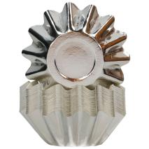Papel cupcakes Bloom x48 metlico plata