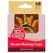 Papel cupcakes Bloom x48 metlico oro