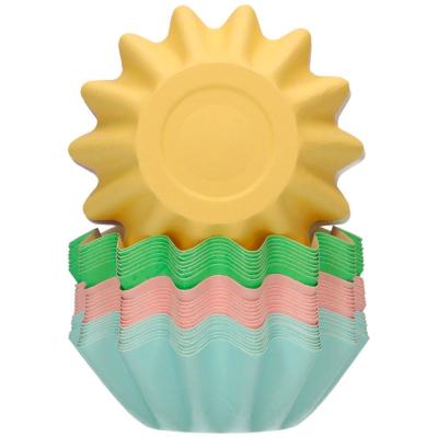 Papel cupcakes Bloom x48 rainbow