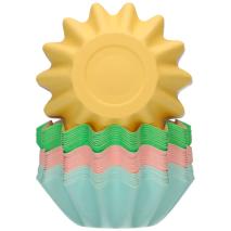 Paper cupcakes Bloom x48 Rainbow