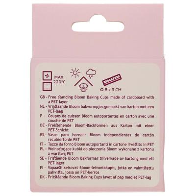 Papel cupcakes Bloom x48 metlico oro rosa
