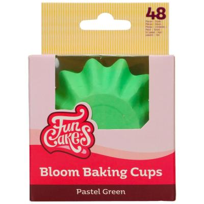 Papel cupcakes Bloom x48 pastel verde