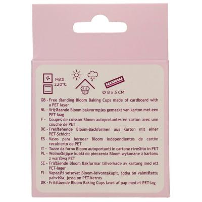 Papel cupcakes Bloom x48 pastel rosa