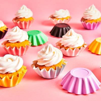 Papel cupcakes Bloom x48 pastel rosa