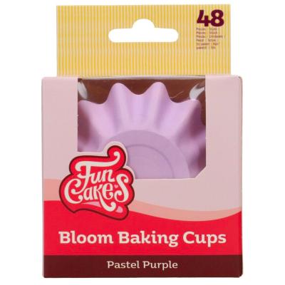 Papel cupcakes Bloom x48 pastel prpura