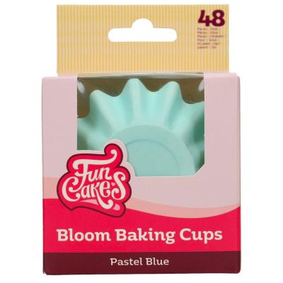 Papel cupcakes Bloom x48 azul pastel