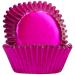 Papel cupcakes x48 metlico rosa