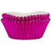 Papel cupcakes x48 metlico rosa